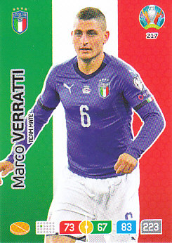 Marco Verratti Italy Panini UEFA EURO 2020#217